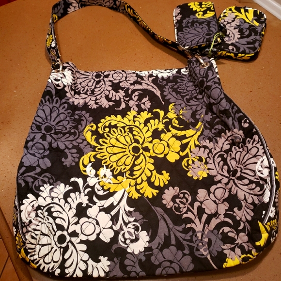 Vera Bradley Bags Black Grey White Yellow Vera Bradley Purse Poshmark